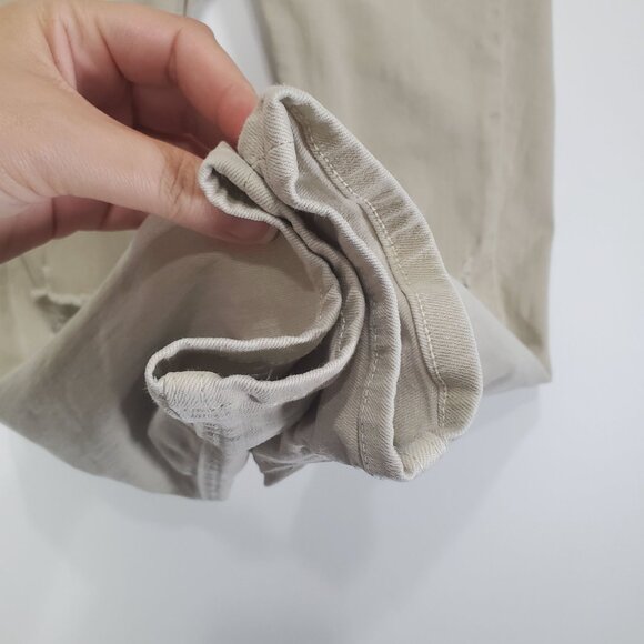 FREE PEOPLE‎ Womens Jeans SZ 27R Midrise Khaki Busted Knee Skinny Stretchy Boho - Picture 11 of 13